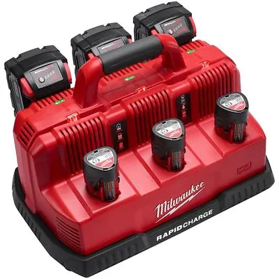 Milwaukee 48-59-1807 M12/M18 6 Bay Sequential Rapid Battery Charger New • $229