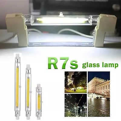 R7S LED Lamp Glass Tube COB Bulb 78MM 5W 118MM 10W Lamp M4B6 New Corn N9N3 • $5.24