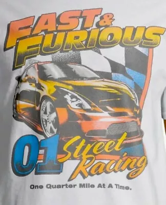 Official FAST & FURIOUS Movie T-Shirt Dominic Paul Walker Vin Diesel Car Racing • $19.99