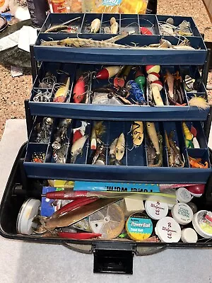 Flambeau Tackle Box Full Of Vintage Lures And Tackle • $79.95
