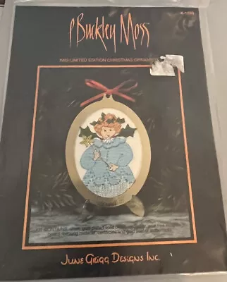 P Buckley Moss Cross Stitch Kit 1993 Limited Ed Christmas Ornament Angel New • $14