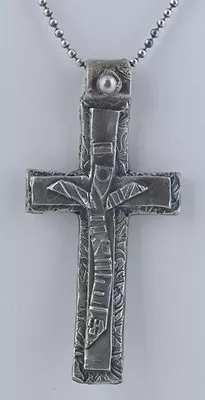 Large Artisan Handmade .999 Fine Silver  Vin Diesel Christian Cross  Pendant • $239.99