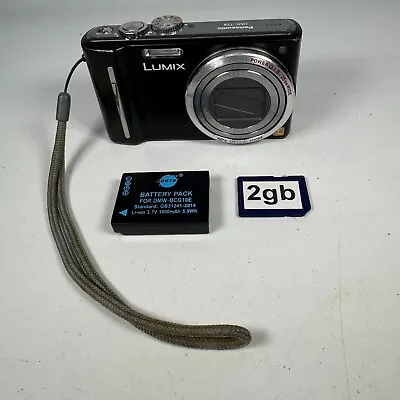2010 Panasonic Lumix DMC-TZ8 12Mp 12x Zoom CCD Digital Camera + 2Gb - TESTED • £34.99