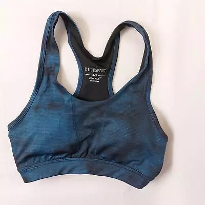 Elle Sport Sports Bra Non-Wired Removable Padding Medium Impact Gym Workout Top • £5.95