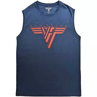 Van Halen Classic Red Logo Vest Official Tee T-Shirt Mens • £15.99