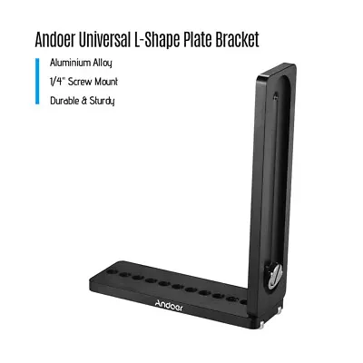 Andoer Universal L-Shape Plate Bracket Camera Holder For Stabilizer Ballhead • $21.99