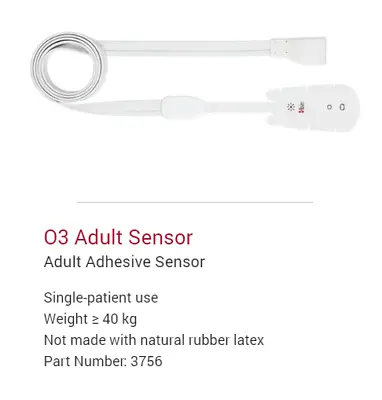 One Masimo O3 Sensor  RSO2 ADULT - 3756  OEM NEW • $35