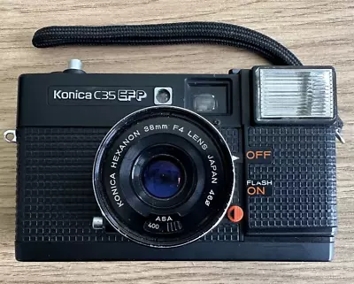 Konica C35 EF 38mm F4 Lens Point & Shoot Film Camera Flash JAPAN Vintage • $139.95