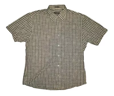 Zara New Collection Mens Fashion Plaid Shirt Modern Fit Pure Cotton Size 42 16.5 • $12.50