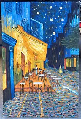 Oil Painting After Van Gogh's Cafe Terrace At Night Copy Of Paris French Cafe • $93.75