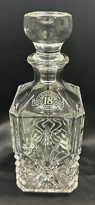 Chivas Regal 18 Year Scotch Whiskey 10.25  Crystal Liquor Decanter - Square • $76.41