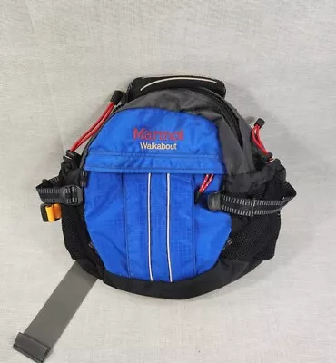 Marmot Walkabout Hip Belt Travel Hiking Sling Bag Fanny Day Pack Blue EUC • $44.99