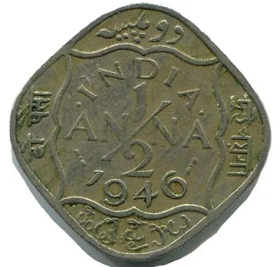 1/2 ANNA 1946 INDIA-BRITISH Coin #AY962U • $11.84