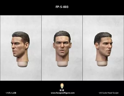 Facepool 1:6 F-P-S003 WWII Soldier Man Head Sculpt For 12  Action Figure Doll • $45.99