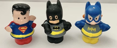 $9.95 • Buy FISHER PRICE LITTLE PEOPLE LOT Of 3 SUPER HEROES BATMAN,SUPERMAN,BATGIRL