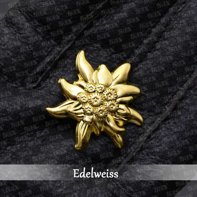 German Mountain Edelweiss Cockade Leaf Badge Oak Leaf Badge Medal • £10.79