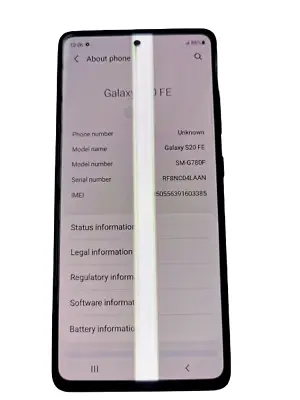 Samsung Galaxy S20 FE  128GB Unlocked - Screen Has Green Lines • $219.99