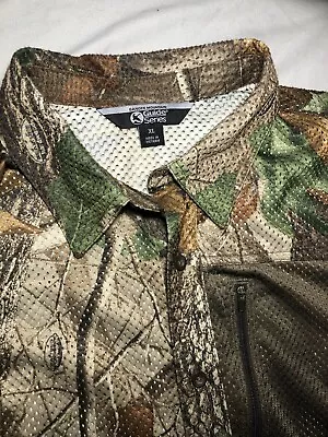 Gander Mountain Guide Series Scent Core Men's XL Camo Button Up Shirt Vented • $29.99