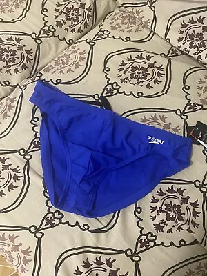 $35 • Buy Speedo Solar 1  Side Swim Brief Size 36 Royal Blue