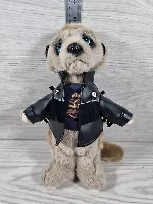 COMPARE THE MEERKAT Official ROCK STAR  BIKER VASSILY Cuddly Soft Plush  • £4.50