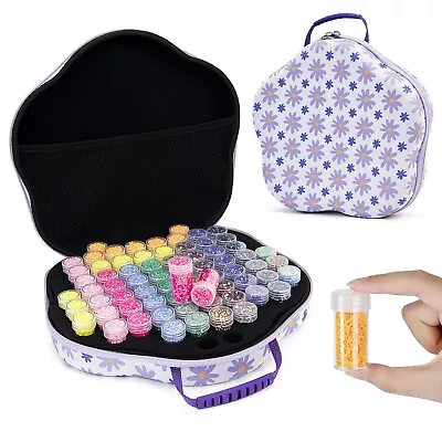 70 Slots Diamond Painting Embroidery Storage Box Case-Nail Art Beads Storage Box • £18.99