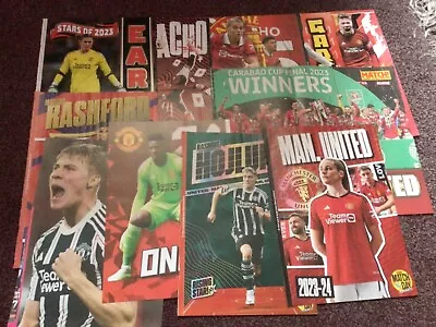 Manchester Utd Magazine Pictures X 11 • £1.10