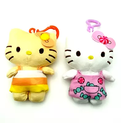 LOT OF 2 NEW Hello Kitty Plush Danglers 4” Sanrio Keychain Bag Charm Series 2 3 • $13.98