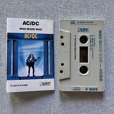 AC/DC - Who Made Who Cassette 1986 Australian Release Free Postage • $29.95