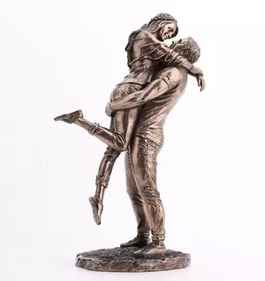 Loving Embrace Couple Lovers Bronze Figurine • £149.95