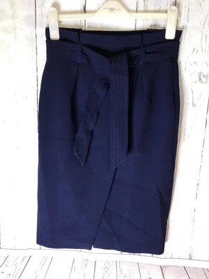 $4.88 • Buy Zara Woman Tulip Hem Faux Wrapover Design Skirt Size 8 No Cling