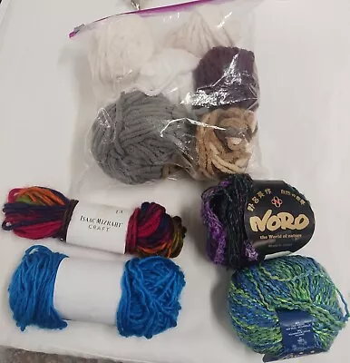 Yarn Lot Various Fibers Colors Sizes Variegated Solids • $12.99