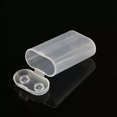 Durable 4pc 2X18650 Battery Holder Case Battery Storage Box Battery Plastic Case • £3.98