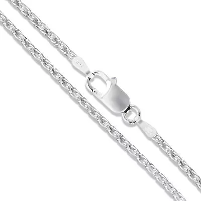 Sterling Silver Wheat Rope Chain Spiga Necklace 925 • $58.49