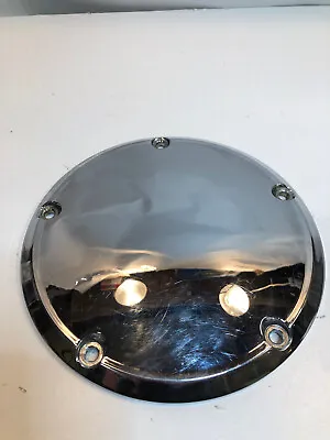 $19.95 • Buy Used Oem Harley Davidson Chrome Twin Cam 5 Hole Derby Cover P/n 60769-06 