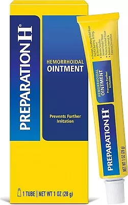 Preparation H Hemorrhoid Ointment Itching Burning & Discomfort Relief 1 Oz • $9.49