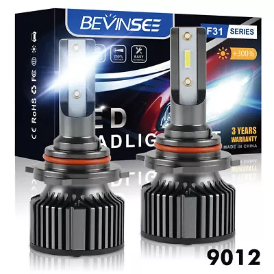 Bevinsee 9012 HIR2 LED Headlight Hi/Low Beam Bulb For Chrysler 200 300 2011-2015 • $9.99