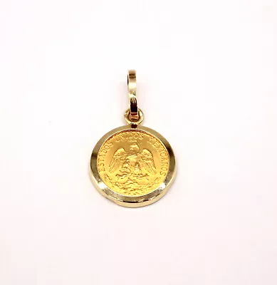 1945 Dos Pesos  Estados Unidos Mexicanos Gold Coin Pendant 24k Yellow Gold 2.4g • $284.95