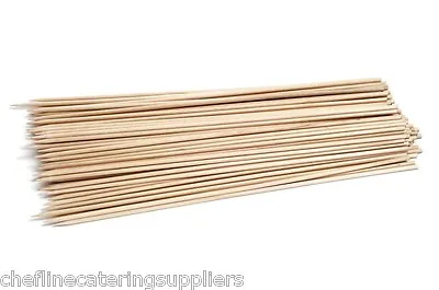 £1.99 • Buy 100pk X 10 / 8 / 6 / 4 Inches Wooden Bamboo Skewers BBQ's Fruit Fondue