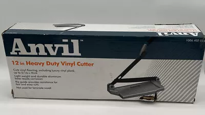 Anvil Vinyl Tile Cutter 12 Inch Heavy Duty Steel Blade Die-Cast Aluminum Base • $40