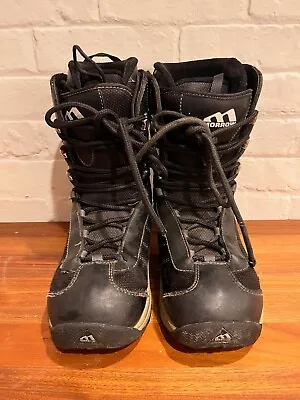 Men's Morrow Snowboard Boots Size US 7 Rail Black Lace Up Winter Sports • $30