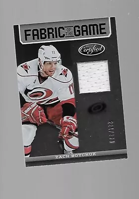 2012-13  Zach Boychuk Panini Certified Fabric If The Game Jersey #ed 221/299 • $3.99