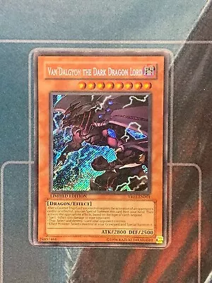 Yugioh LIMITED ED Secret Rare LP Van'dalgyon The Dark Dragon Lord YR01-EN001  • $9.45