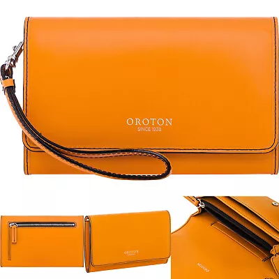 OROTON Wristlet Wallet Clutch Bag Federation Fold Purse Sunset Box NWT • $144.90