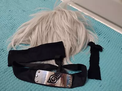 Naruto Costume/cosplay Accessories - Kakashi Hatake Wig Headband - Ships Fast! • $16