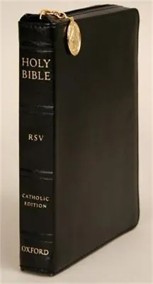 Catholic Bible-RSV-Compact Zipper (Leather / Fine Binding) • $30.76