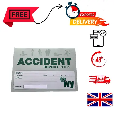 !!NEW!! Accident Report Book  Injury Record School  - First Aid Injury Office • £8.39