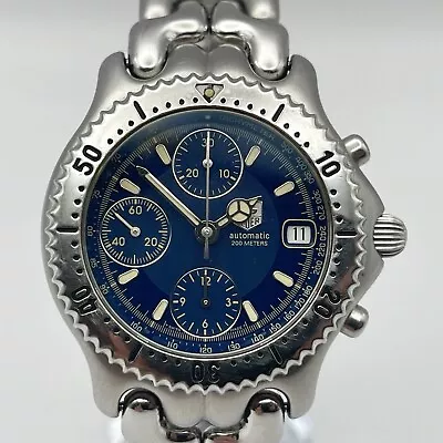 TAG Heuer S/el Chronograph Automatic Blue Dial 39mm Watch CG2111-R0 With Box • $789.90