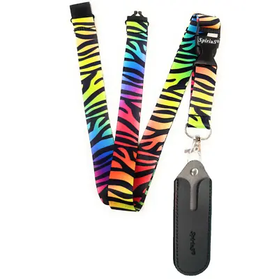 SpiriuS Faux Leather Pouch Holder E Cig + Breakaway Safety Lanyard Neck Strap • £4.49