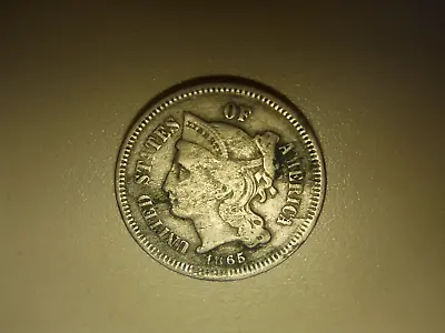 $15 • Buy 1865 Three Cent Nickel Piece *****