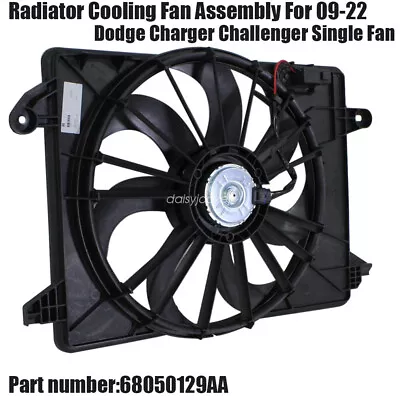 Radiator Cooling Fan Assembly For 2009-2022 Dodge Charger Challenger Single Fan • $59.99